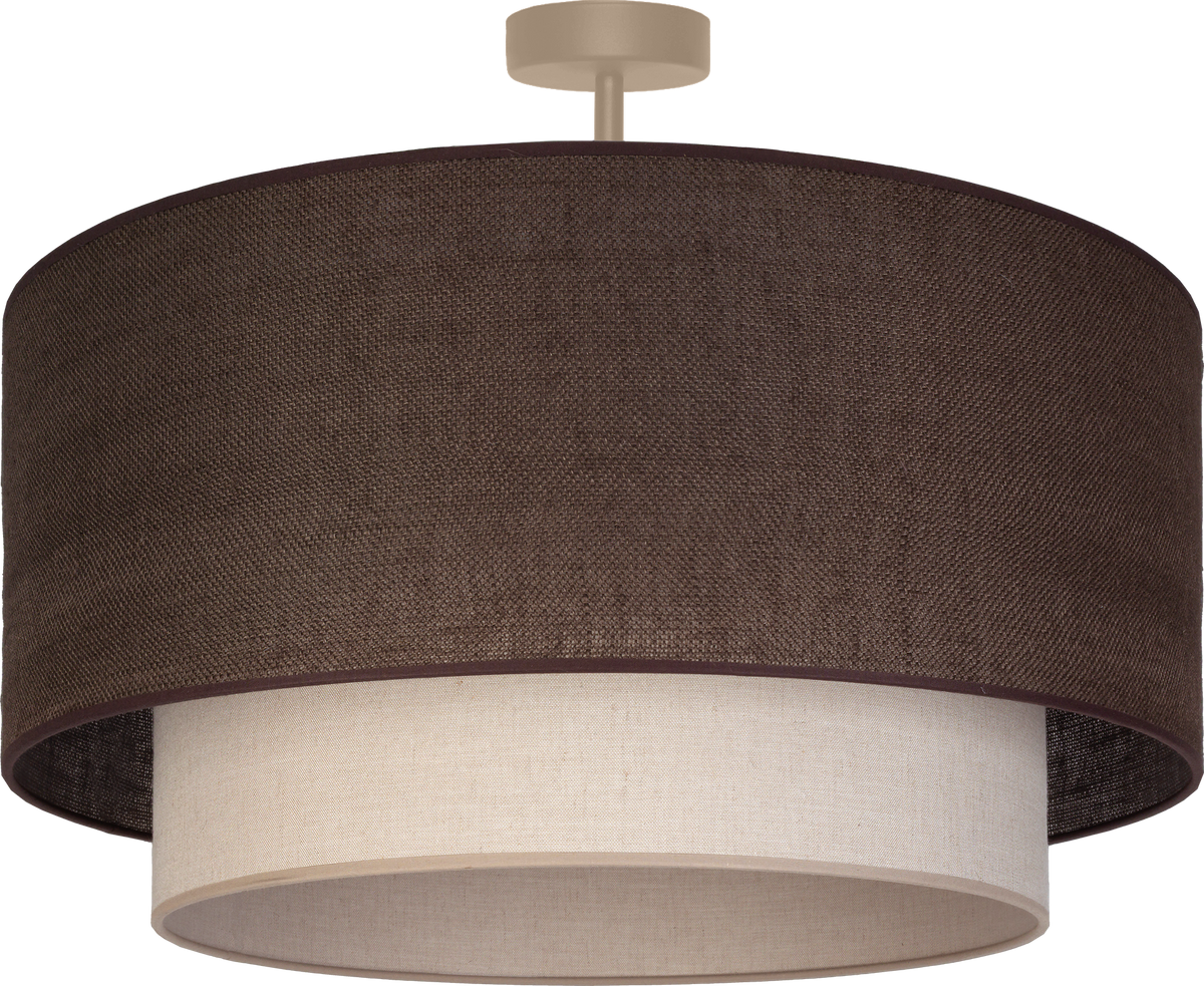 Lampa sufitowa DUOLLA BOHO 751340 brązowy/kremowy 1xE27 średn.45cm
