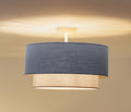 Lampa sufitowa DUOLLA BOHO 751401 niebieski/Beżowy 1xE27 średn.45cm
