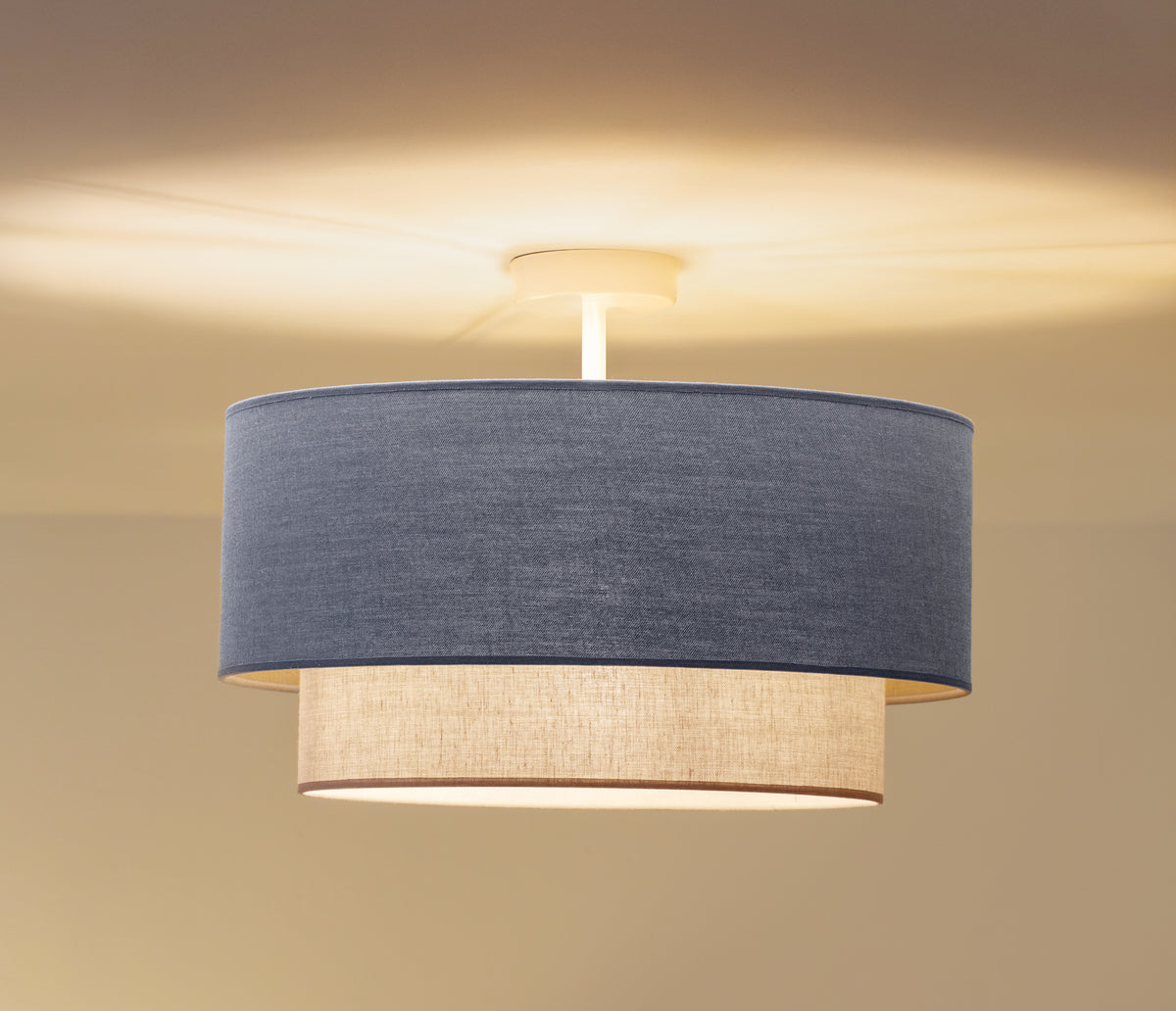 Lampa sufitowa DUOLLA BOHO 751401 niebieski/Beżowy 1xE27 średn.45cm