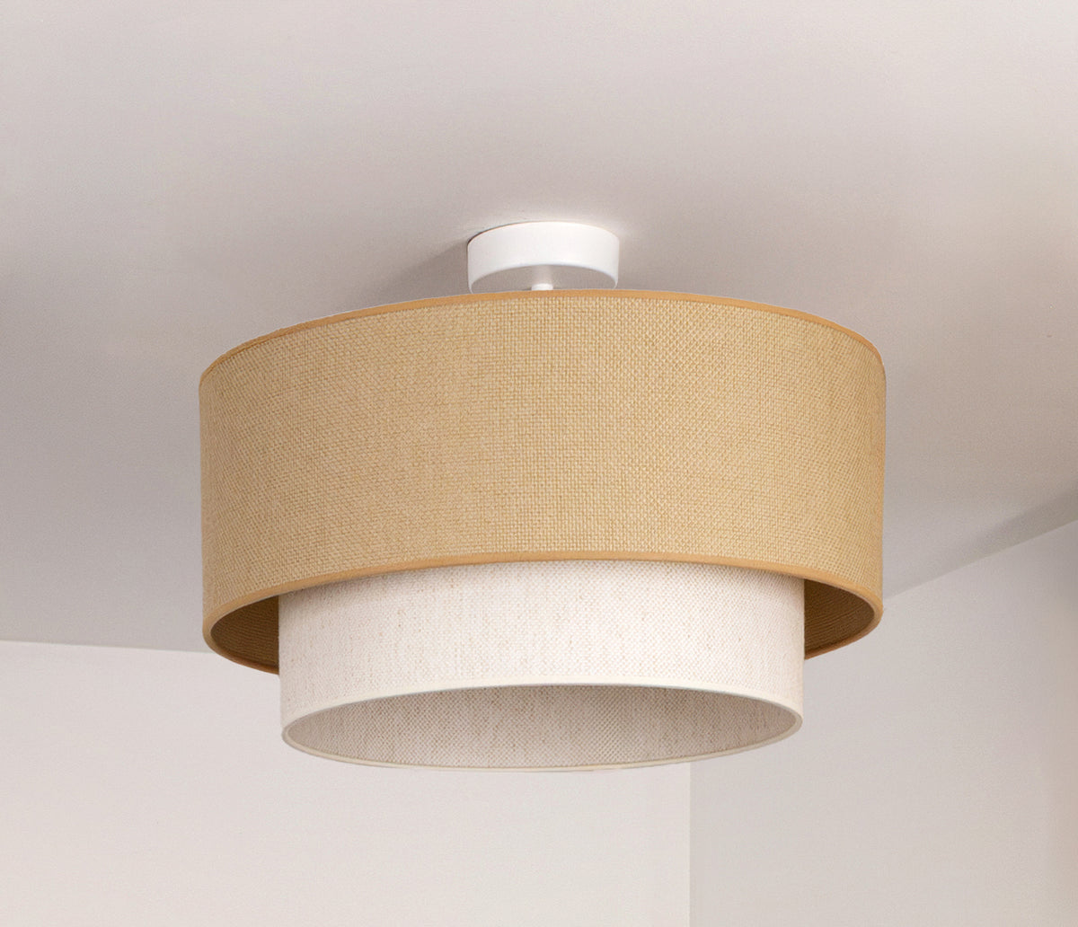 Lampa sufitowa DUOLLA BOHO 751463 beżowy/kremowy 1xE27 średn.45cm