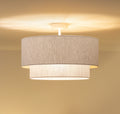 Lampa sufitowa DUOLLA BOHO 751555 beżowy/kremowy 1xE27 średn.45cm