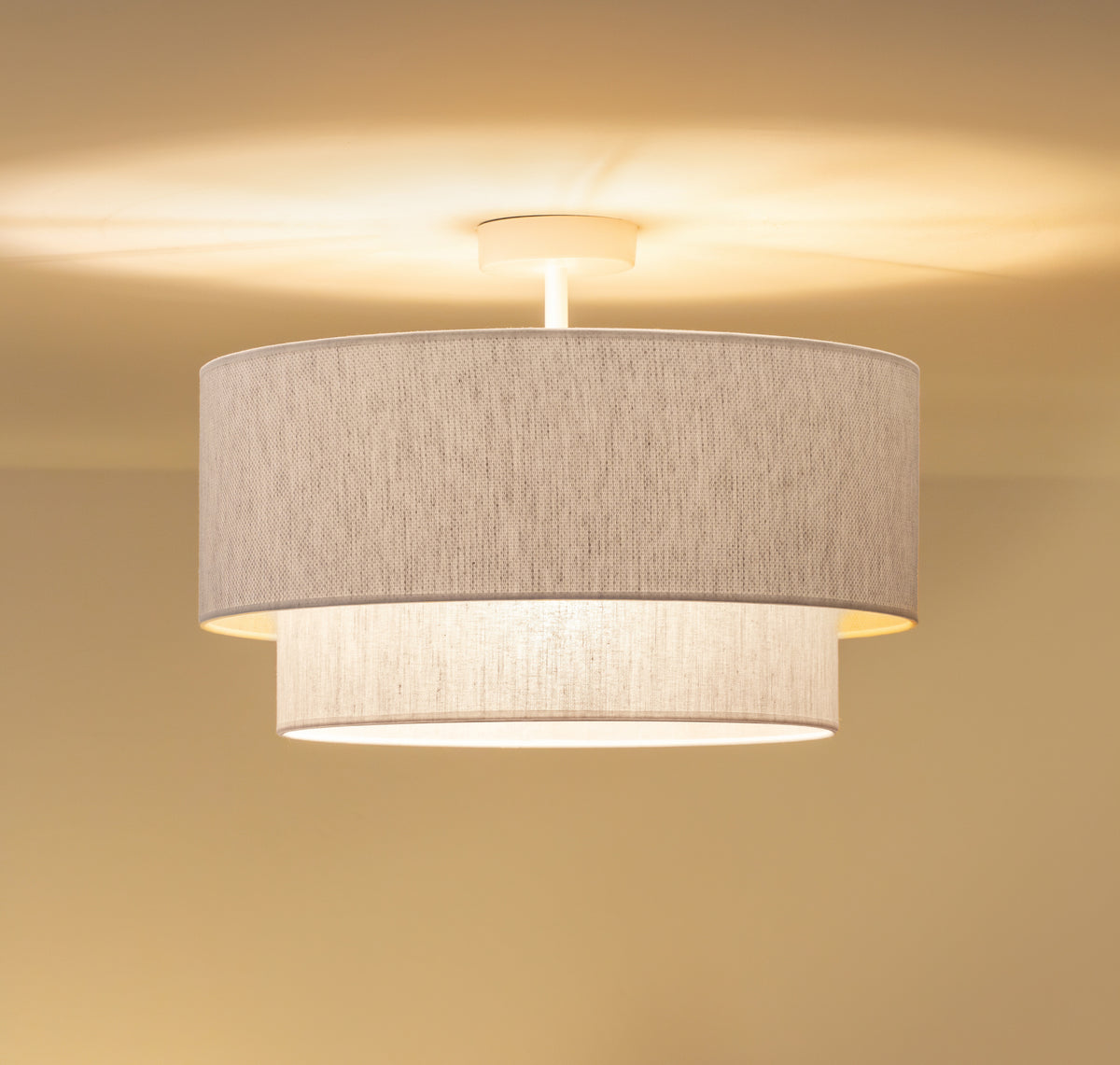 Lampa sufitowa DUOLLA BOHO 751555 beżowy/kremowy 1xE27 średn.45cm