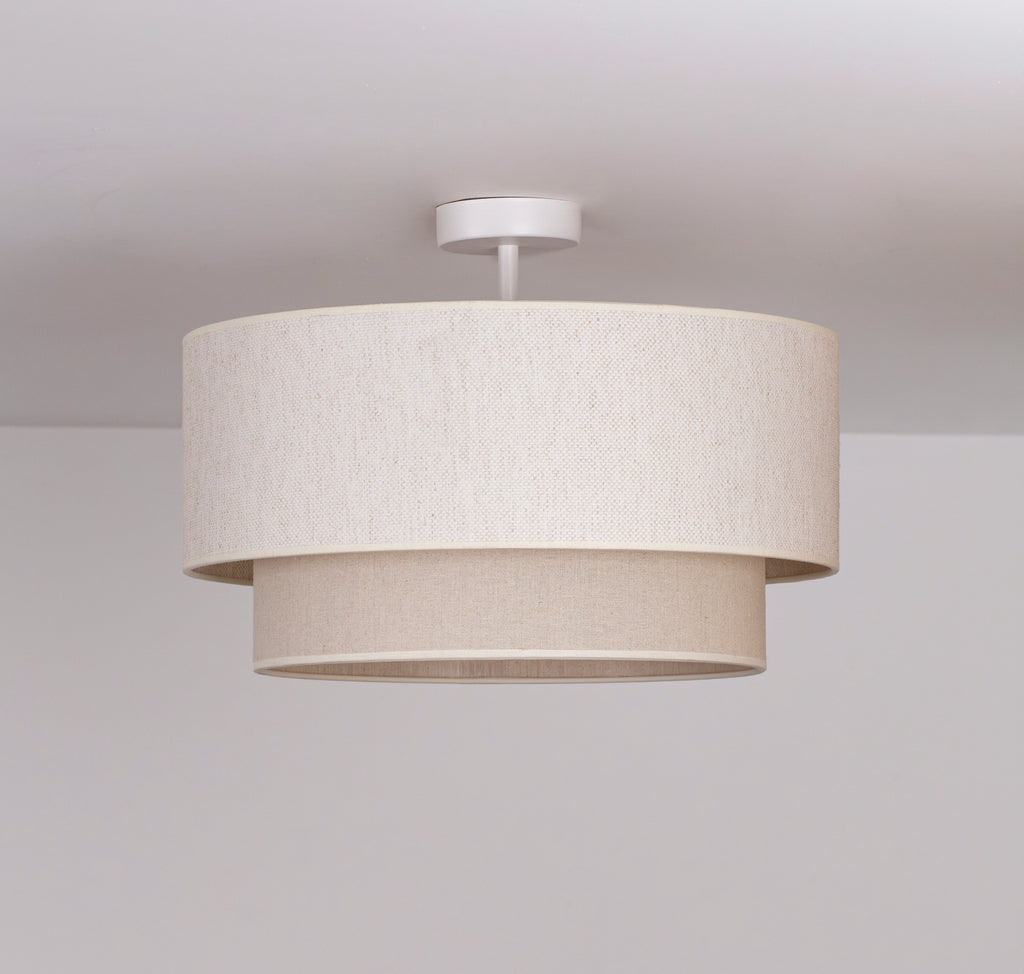 Lampa sufitowa DUOLLA BOHO 751555 beżowy/kremowy 1xE27 średn.45cm