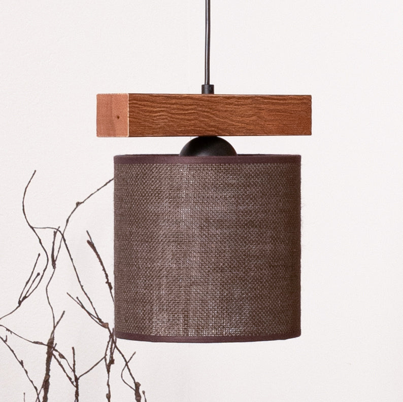 Lampa sufitowa DUOLLA FOREST 753467 Brązowy/naturalny 3xE27 średn.17cm