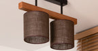 Lampa sufitowa DUOLLA FOREST 753481 Brązowy/naturalny 1xE27 średn.17cm