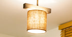 Lampa sufitowa DUOLLA FOREST 753481 Brązowy/naturalny 1xE27 średn.17cm