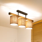 Lampa sufitowa DUOLLA FOREST 753528 Brązowy/naturalny 3xE27 średn.17cm