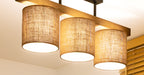 Lampa sufitowa DUOLLA FOREST 753528 Brązowy/naturalny 3xE27 średn.17cm