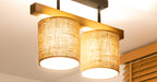 Lampa sufitowa DUOLLA FOREST 753535 Brązowy/naturalny 2xE27 średn.17cm