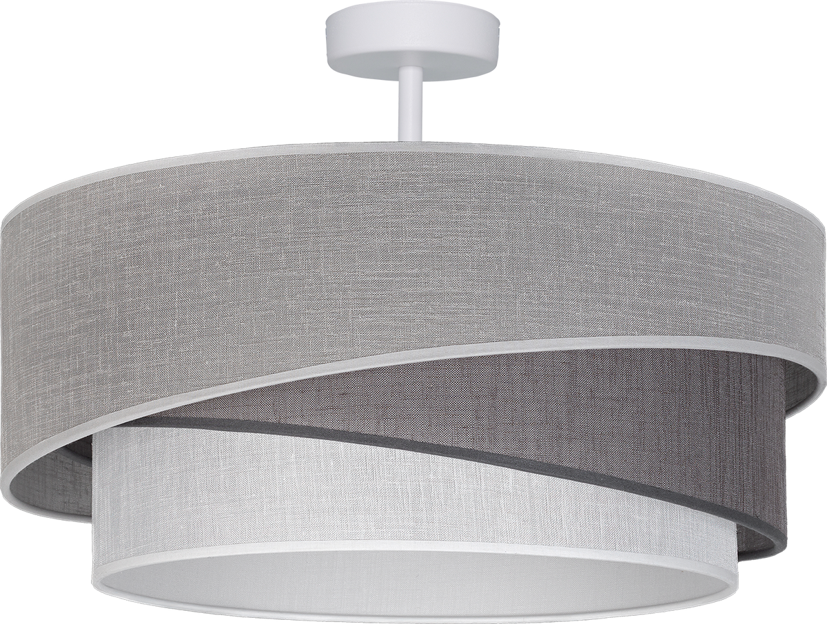 Lampa sufitowa DUOLLA KOBO 753221 szary/grafitowy 1xE27 średn.45cm