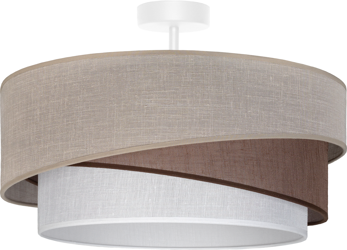 Lampa sufitowa DUOLLA KOBO 753368 beżowy/brązowy 1xE27 średn.60cm