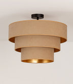 Lampa sufitowa DUOLLA LUNETA CAPPUCINO 750145 beżowy/złoty 1xE27 średn.45cm