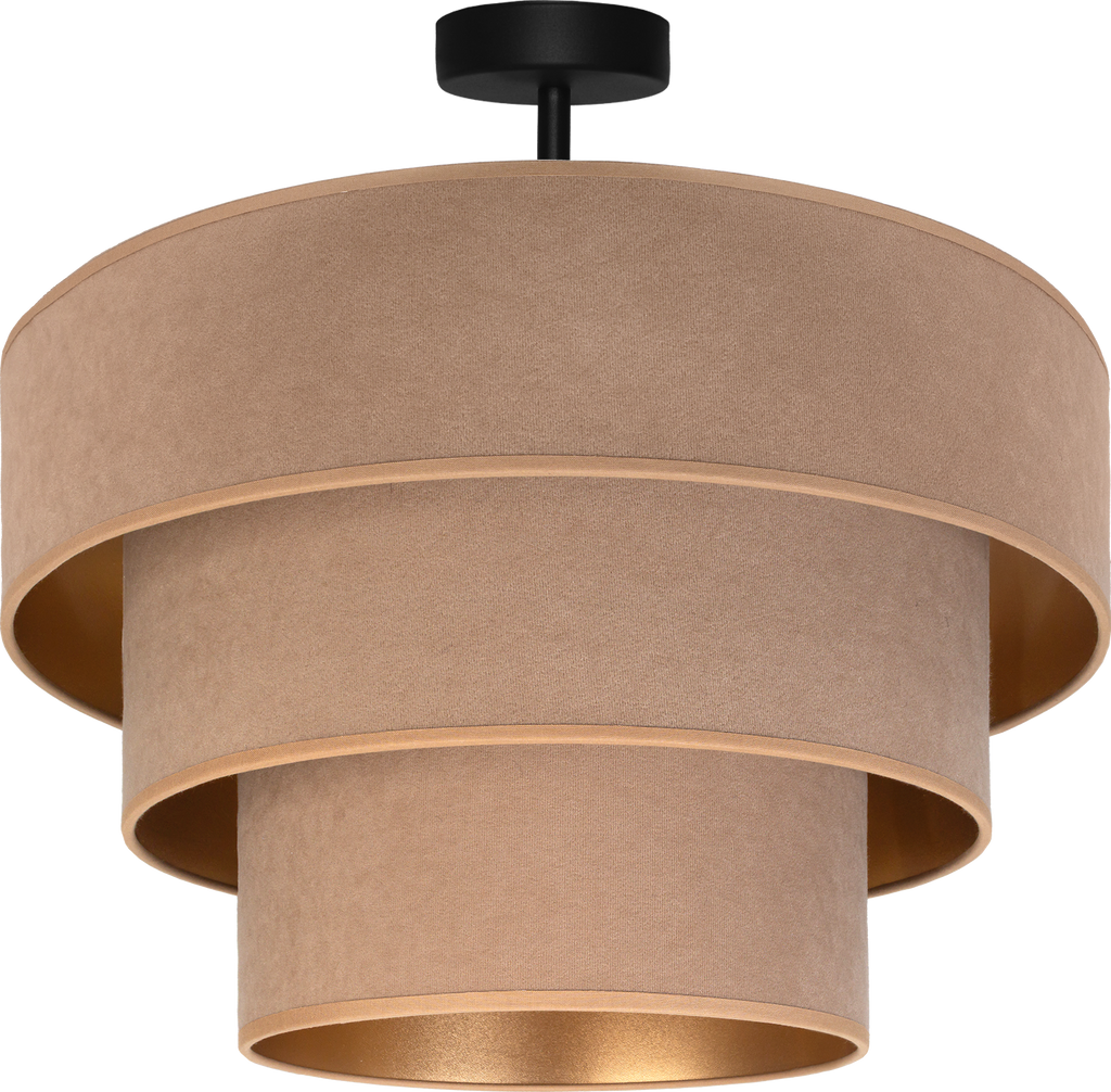 Lampa sufitowa DUOLLA LUNETA CAPPUCINO 750145 beżowy/złoty 1xE27 średn.45cm