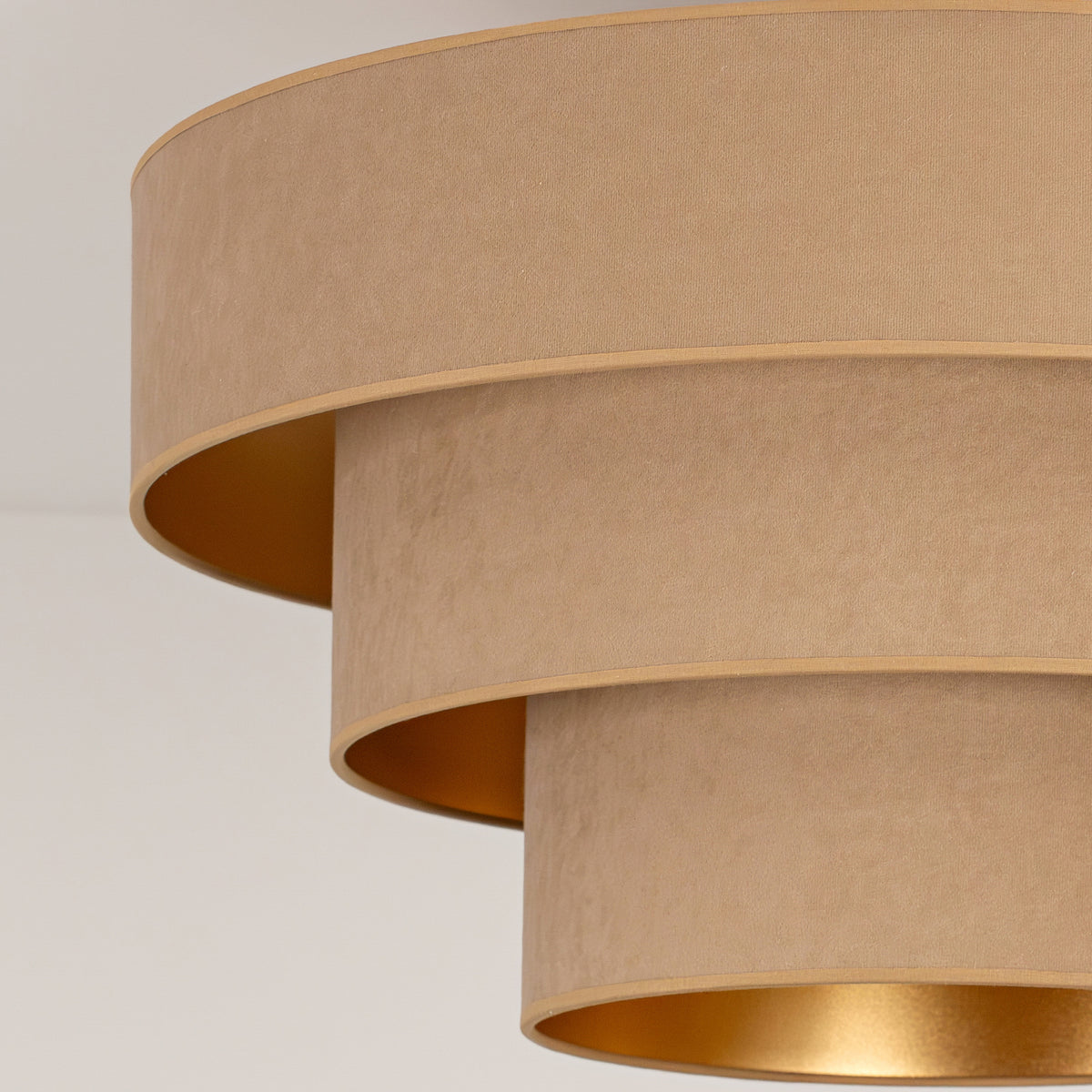 Lampa sufitowa DUOLLA LUNETA CAPPUCINO 750183 beżowy/złoty 1xE27 średn.60cm