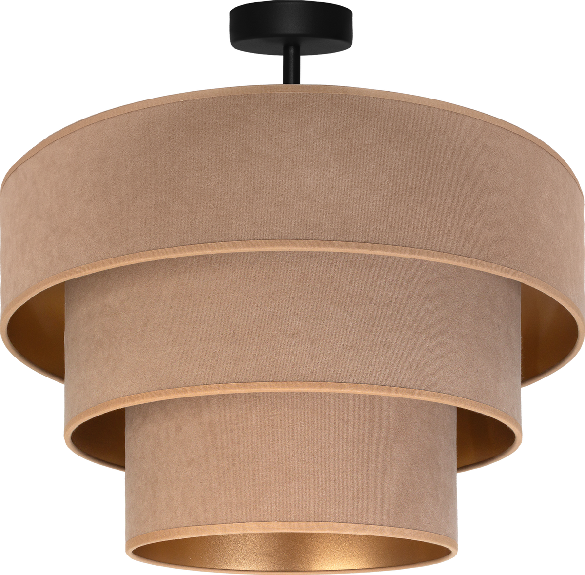 Lampa sufitowa DUOLLA LUNETA CAPPUCINO 750183 beżowy/złoty 1xE27 średn.60cm