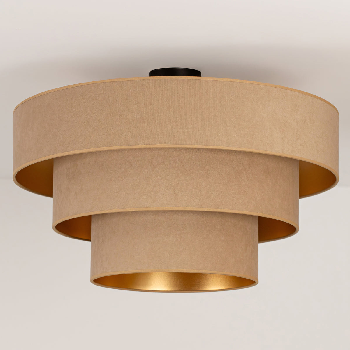 Lampa sufitowa DUOLLA LUNETA CAPPUCINO 750183 beżowy/złoty 1xE27 średn.60cm