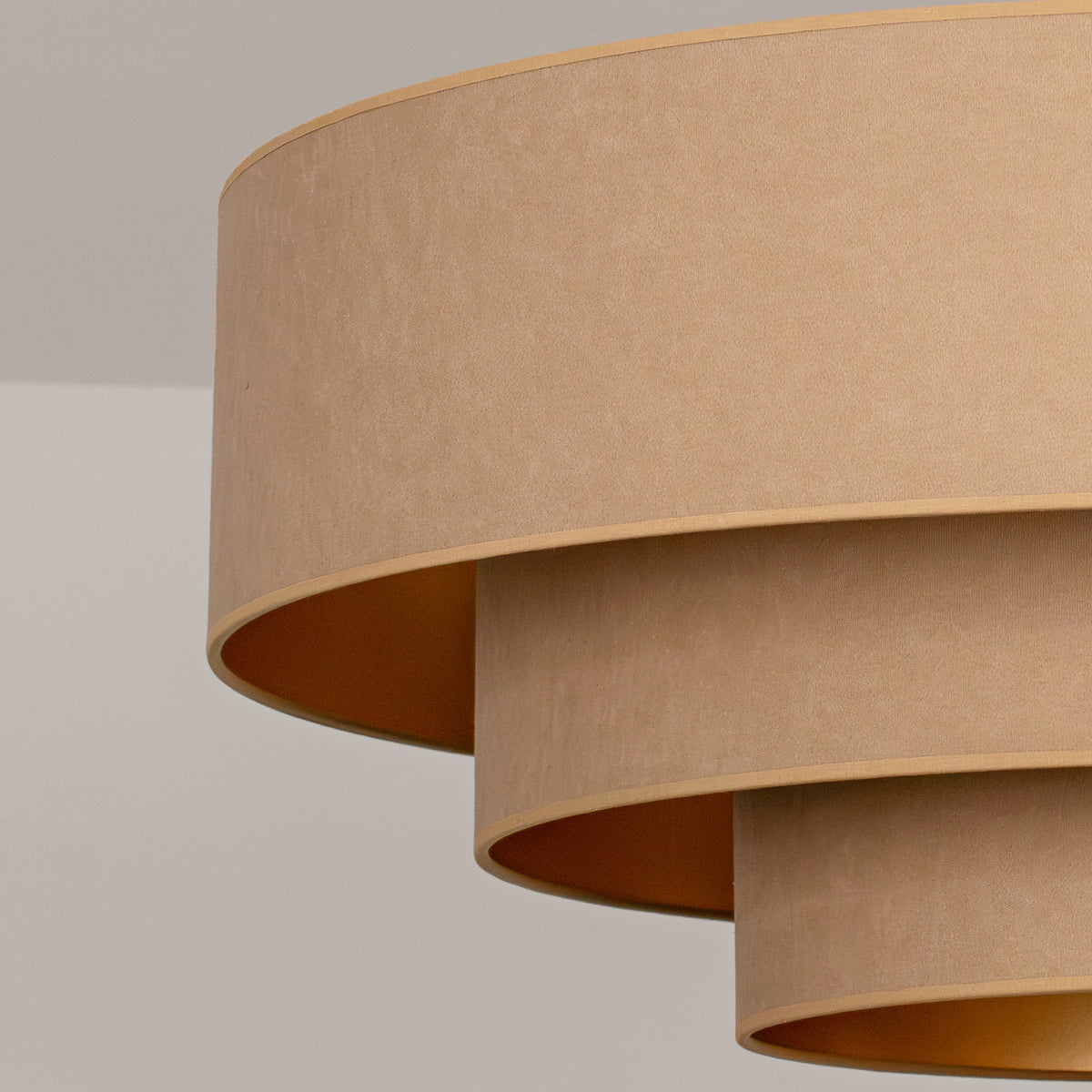 Lampa sufitowa DUOLLA LUNETA CAPPUCINO 750220 beżowy/złoty 3xE27 średn.80cm