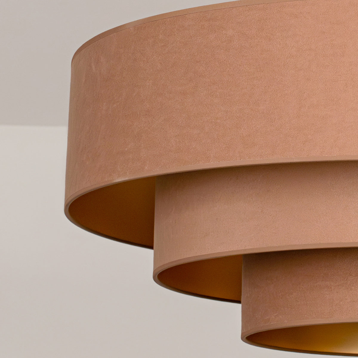 Lampa sufitowa DUOLLA LUNETA CARAMEL 750350 jasno brązowy/złoty 3xE27 średn.80cm