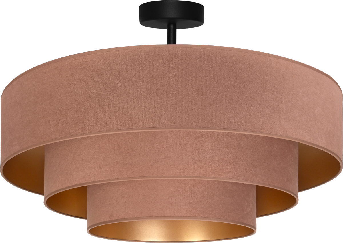 Lampa sufitowa DUOLLA LUNETA CARAMEL 750350 jasno brązowy/złoty 3xE27 średn.80cm