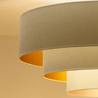 Lampa sufitowa DUOLLA LUNETA LATTE 750091 kremowy/złoty 3xE27 średn.80cm