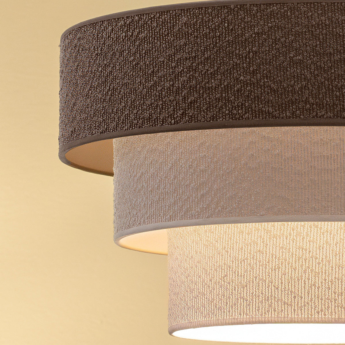 Lampa sufitowa DUOLLA LUNETA MIX 751111 szary/biały 1xE27 średn.45cm
