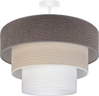 Lampa sufitowa DUOLLA LUNETA MIX 751111 szary/biały 1xE27 średn.45cm