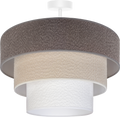 Lampa sufitowa DUOLLA LUNETA MIX 751159 szary/biały 1xE27 średn.60cm