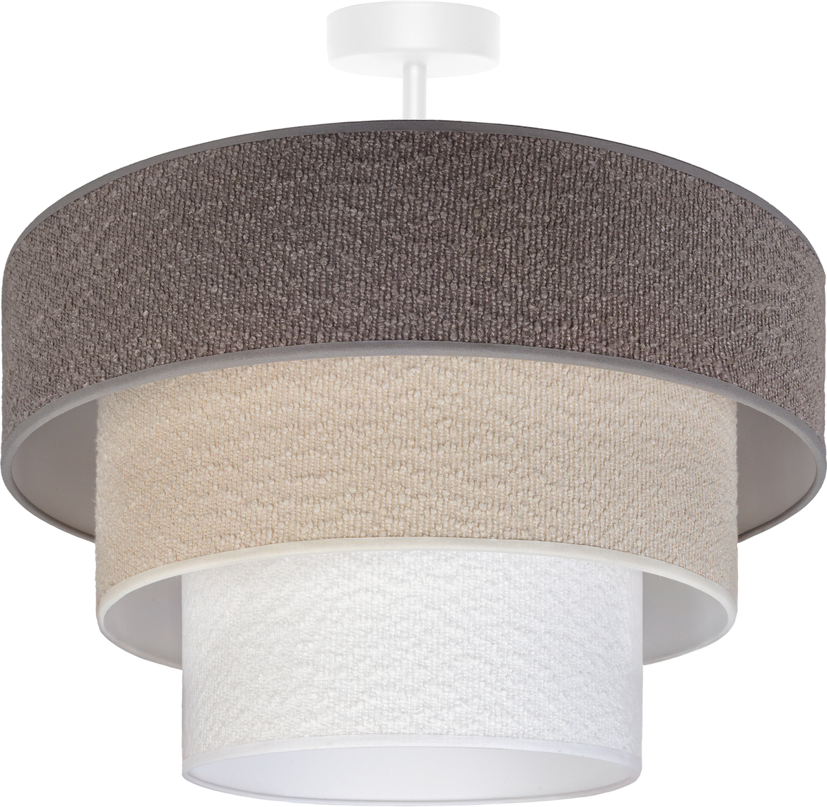 Lampa sufitowa DUOLLA LUNETA MIX 751159 szary/biały 1xE27 średn.60cm