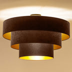 Lampa sufitowa DUOLLA LUNETA MOKKA 750442 brązowy/złoty 1xE27 średn.60cm