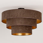 Lampa sufitowa DUOLLA LUNETA MOKKA 750442 brązowy/złoty 1xE27 średn.60cm
