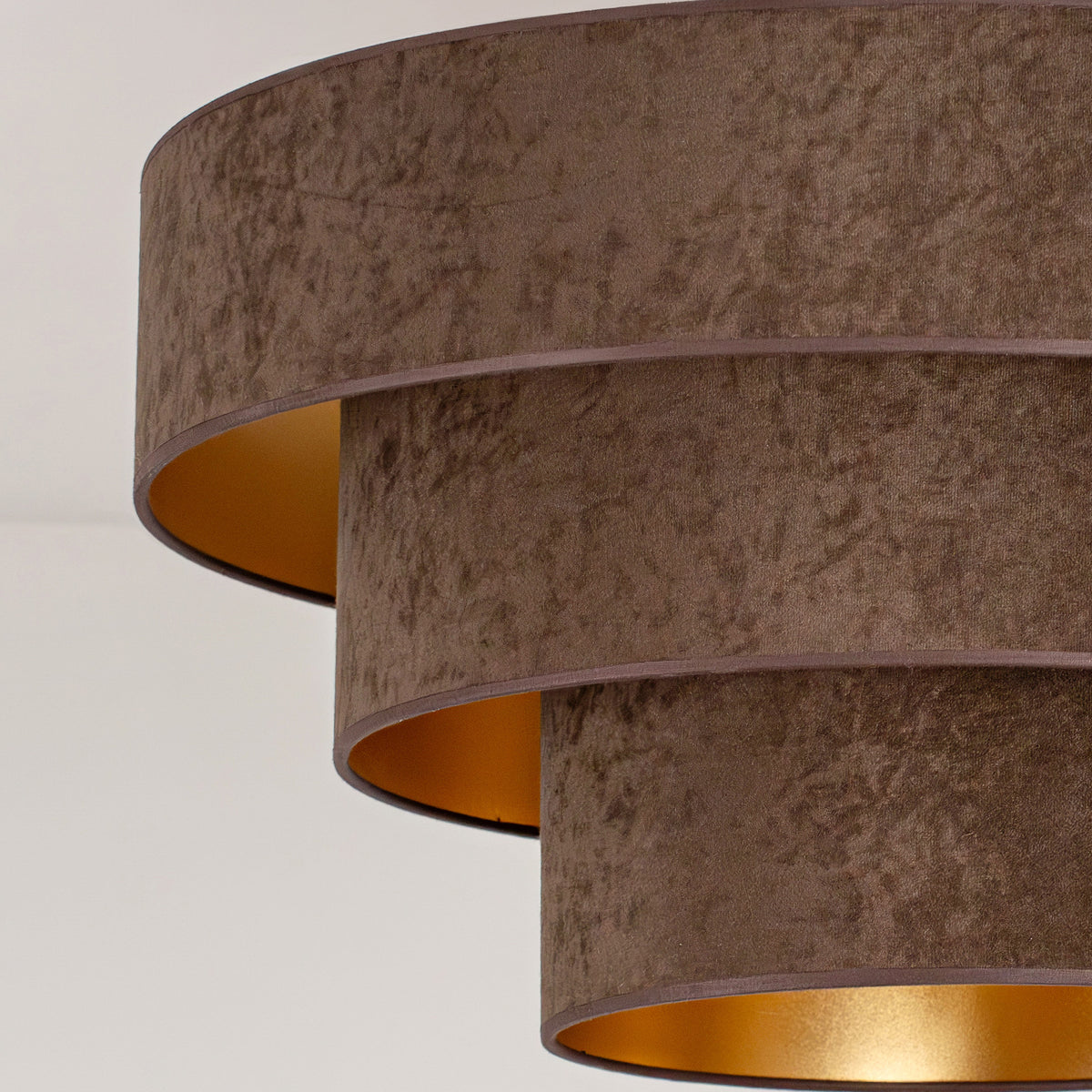 Lampa sufitowa DUOLLA LUNETA MOKKA 750442 brązowy/złoty 1xE27 średn.60cm