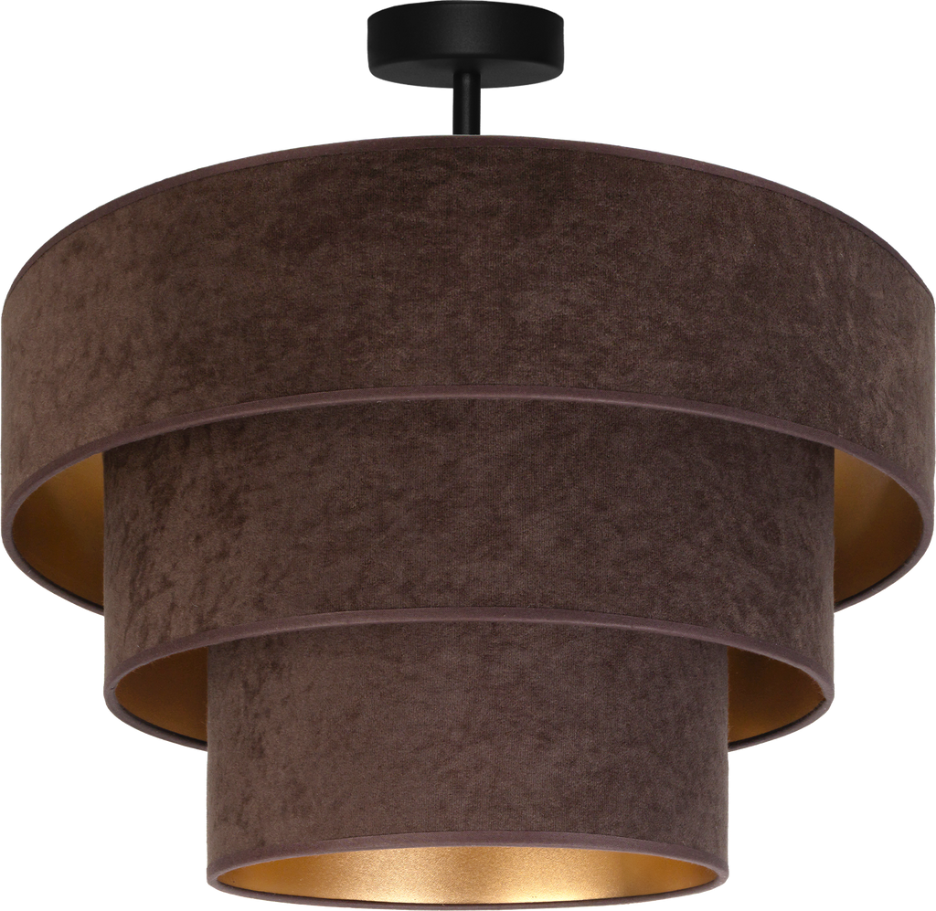 Lampa sufitowa DUOLLA LUNETA MOKKA 750442 brązowy/złoty 1xE27 średn.60cm