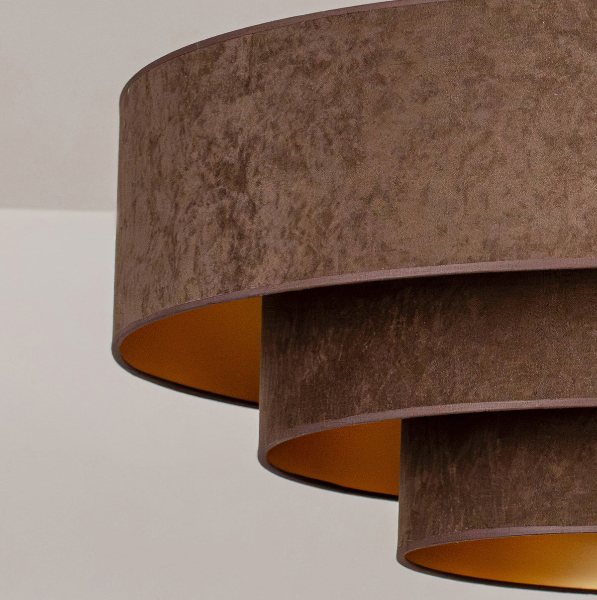 Lampa sufitowa DUOLLA LUNETA MOKKA 750480 brązowy/złoty 3xE27 średn.80cm