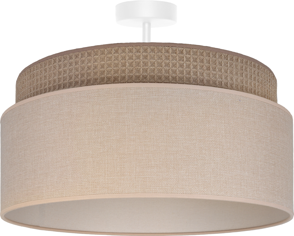 Lampa sufitowa DUOLLA MILANO 751715 Beżowy/Brązowy 1xE27 średn.45cm