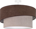 Lampa sufitowa DUOLLA SHINE 752972 brązowy/beżowy 1xE27 średn.50cm