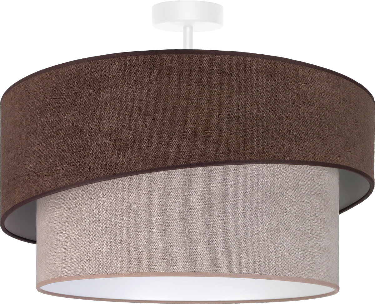 Lampa sufitowa DUOLLA SHINE 752972 brązowy/beżowy 1xE27 średn.50cm