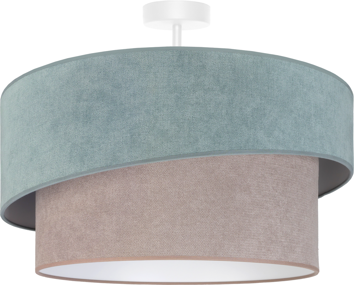 Lampa sufitowa DUOLLA SHINE 753023 zielony /beżowy 1xE27 średn.50cm