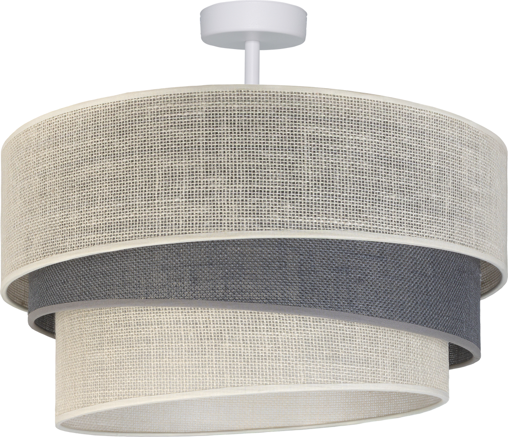 Lampa sufitowa DUOLLA YUTE TRIO 751937 szary/biały 1xE27 średn.45cm