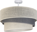Lampa sufitowa DUOLLA YUTE TRIO 751937 szary/biały 1xE27 średn.45cm
