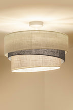 Lampa sufitowa DUOLLA YUTE TRIO 751937 szary/biały 1xE27 średn.45cm