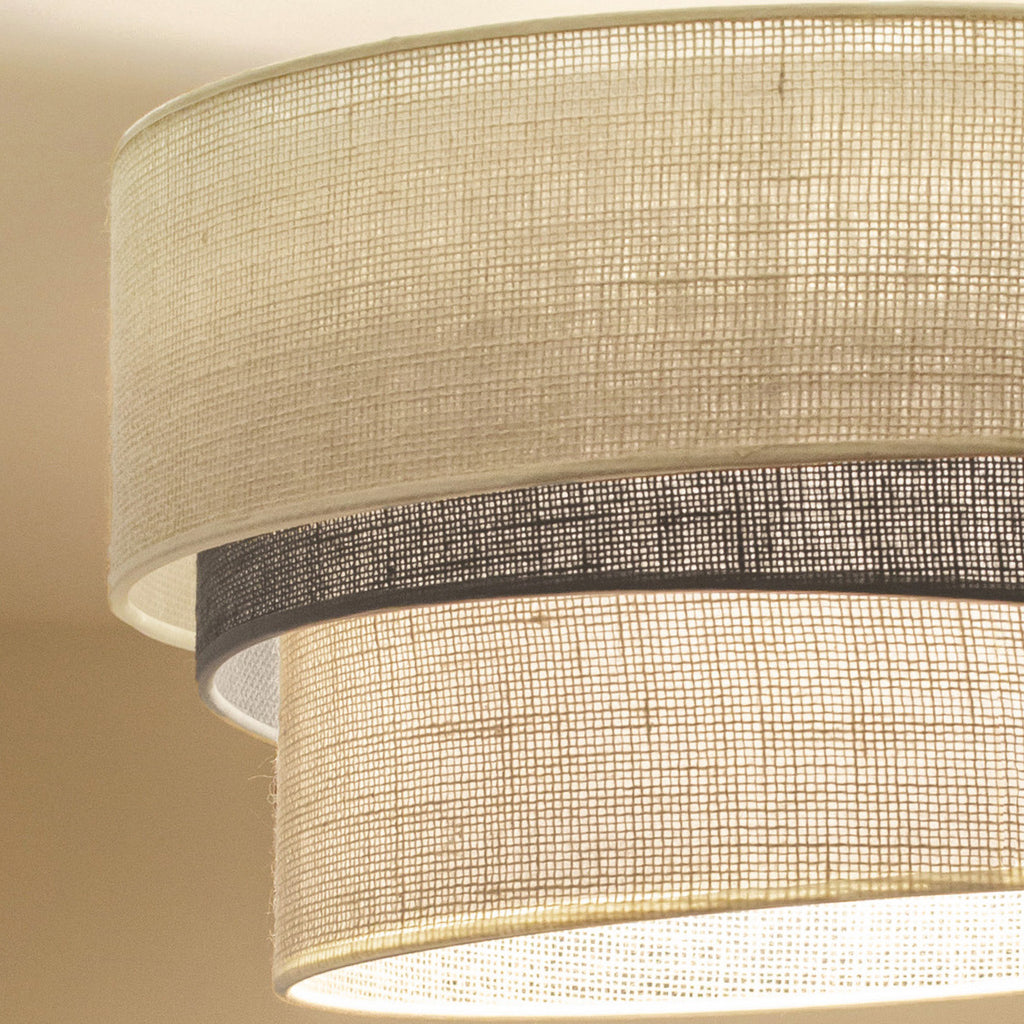 Lampa sufitowa DUOLLA YUTE TRIO 751937 szary/biały 1xE27 średn.45cm