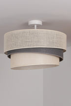 Lampa sufitowa DUOLLA YUTE TRIO 751937 szary/biały 1xE27 średn.45cm