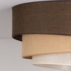 Lampa sufitowa DUOLLA YUTE TRIO 752026 brązowy/biały 3xE27 średn.60cm