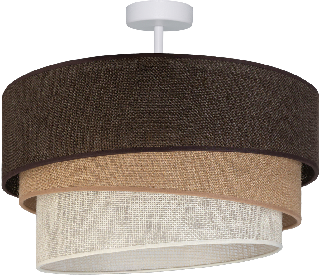 Lampa sufitowa DUOLLA YUTE TRIO 752026 brązowy/biały 3xE27 średn.60cm