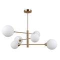 Lampa sufitowa EVORA wys. cał. 59cm 6xG9 | mosiądz