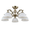 Lampa sufitowa FENEZA dł. 56cm 5xE27 | brązowy
