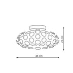 Lampa sufitowa FERRARA, chrom, 3x60W E14