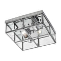 Lampa sufitowa MONZA, chrom/transparentny, 2x40W E14