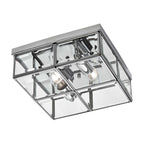Lampa sufitowa MONZA, chrom/transparentny, 2x40W E14