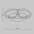 Lampa sufitowa Maytoni Breeze IP20 x MOD281CL-L45BS3K | Mosiądz